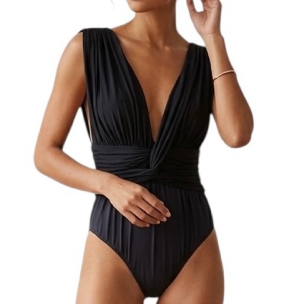 Lenny Neimeyer One Piece Swimsuit Size Small Black